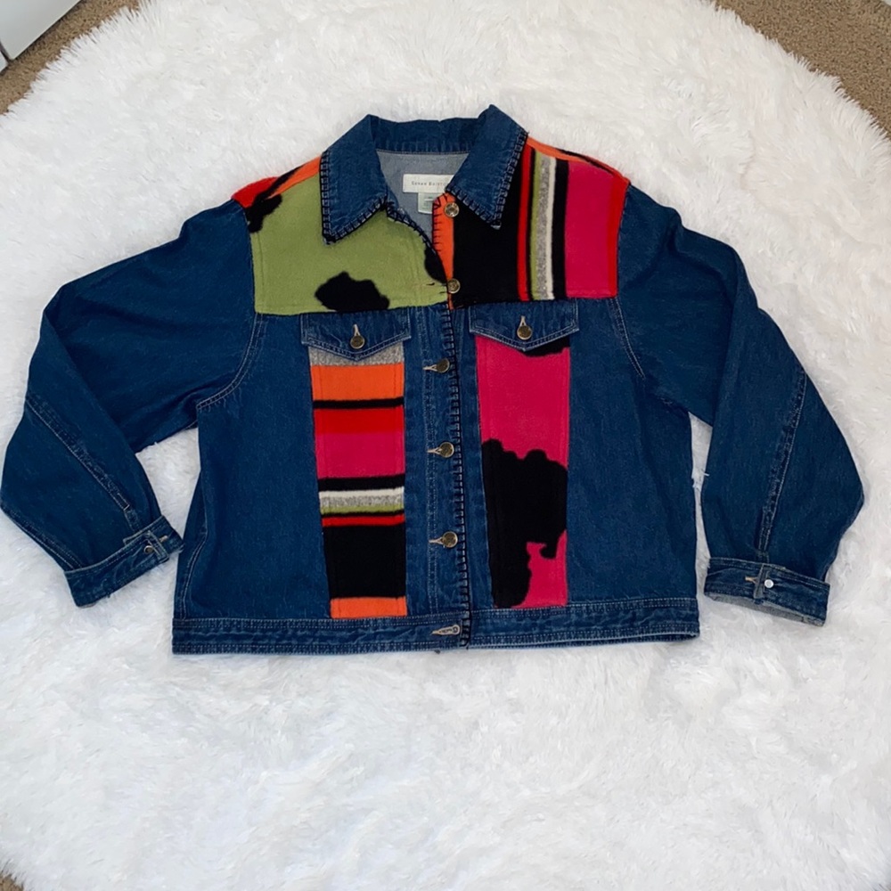Vintage Susan Bristol Denim Jacket Size XL